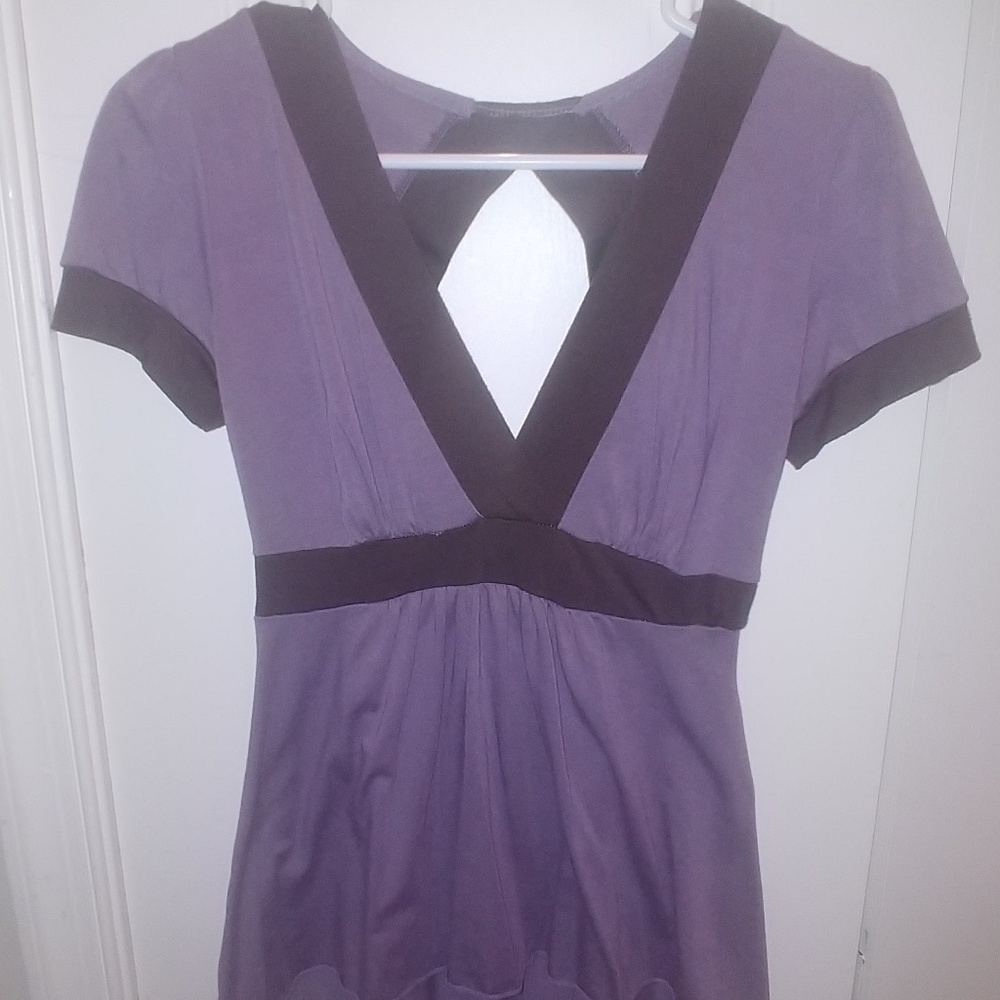 Purple V-neck Charlotte Russe shirt